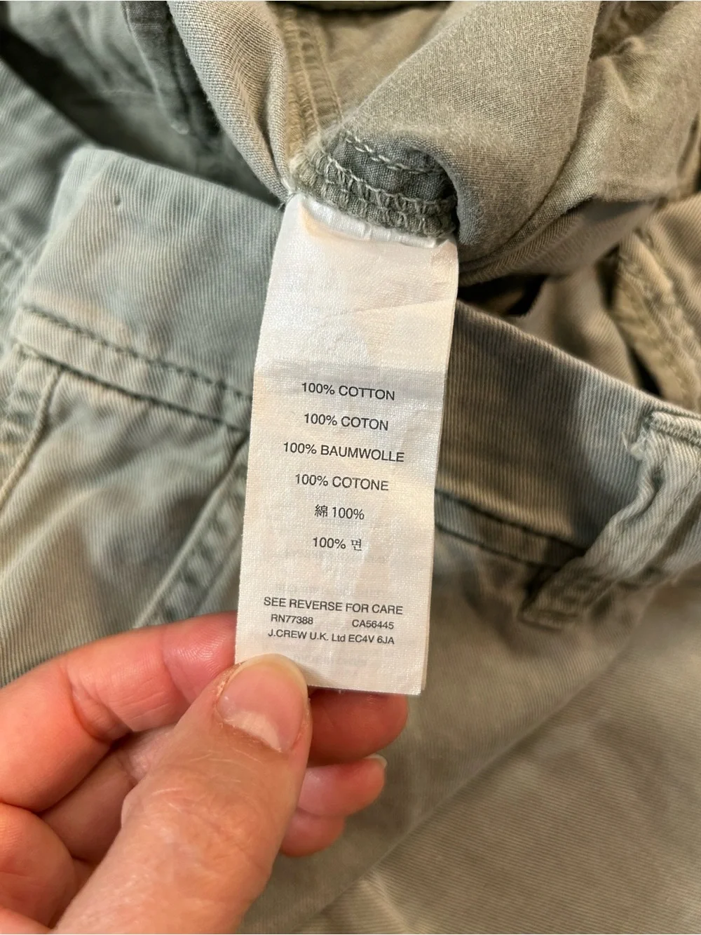 J.Crew Vintage Women's Chino Pants Size 2 Light Green Sage Straight Leg